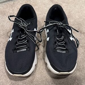 Under Armour Black and White Athletic Shoes